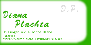 diana plachta business card